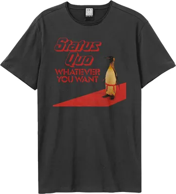 Produktbild von Amplified - "Whatever Penguin" T-Shirt für Herren/Damen Uni GD2267 (XL) (Holzkohle)