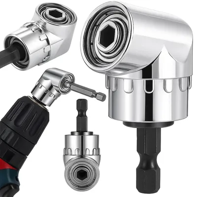 Zdjęcie produktu dla Adapter kątowy 105 stopni przystawka do wkrętarki wiertarki uchwyt na bity 1 4 HEX stalowy