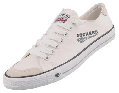 Produktbild von Dockers Slipper bequem in weiss/weiss kombi, Gr. 45