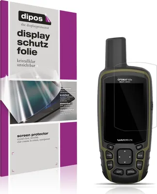 Produktbild von 2x Schutzfolie für Garmin GPSMAP 65 klar Displayschutzfolie Folie Display Schutz dipos