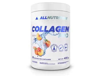 Produktbild von ALLNUTRITION Collagen Pro 400g Pfirsich Kollagen Collagen Haut Haare Hyaluronsäure