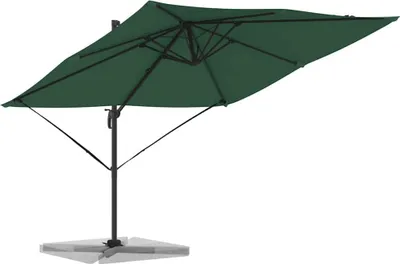 Obrázek produktu pro vidaXL Roma Slunečník zelený 286 x 284 x 265 cm Hliník a polyester