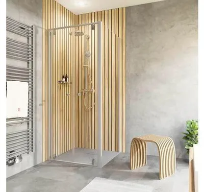 Produktbild von Duschtür mit Seitenwand und Pendeltür SCHULTE Trend 2.0 90 x 90 x 200 cm Profil aluminium Klarglas Reversibel