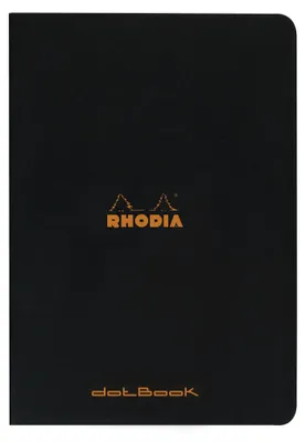 Produktbild von Rhodia Notizheft A4 Dot 48Bl schwarz