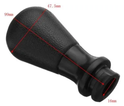 Immagine prodotto di Pomello del cambio sferico per Peugeot 106 206 306 406 107 207 307 407, 5 marce, nero