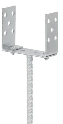 Produktbild von Verstellbarer Pfostenfuss Mit Stange 60–140 – Lb Ps14