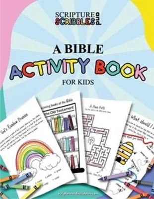 Immagine prodotto di Scripture and Scribbles, A Bible Activity Book for Kids