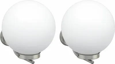 Produktbild von vidaXL Außenwandleuchte 2 pcs Silber 29 x 25 x 33 cm