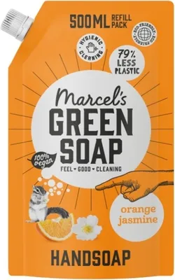 Produktbild von Marcel's Green Soap Marcel's Grüne Seife Nachfüllpackung Orange-Jasmin 500 ml