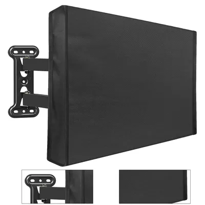 Produktbild von Außenbereich Fernseher Abdeckung für 40"-42" TV,TV-Abdeckung, Wetterfest Universal TV-Displayschutzfolie,mit Kleiner Tasche für Fernbedienung,Schwarz