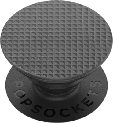 Produktbild von PopSockets PG Gerändelte Textur Schwarz, Handy/Smartphone, Passive Halterung, Hand, Schwarz