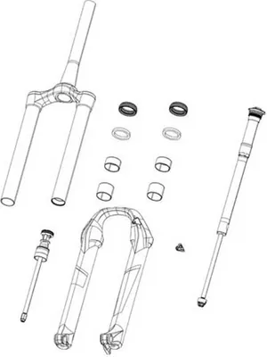 Produktbild von Rockshox 30/35 Mm Aufkleber Grau Grau One Size