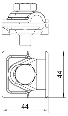 Immagine prodotto di OBO Bettermann Vertr connettore rapido Vario Alluminio 249 8-10 ALU