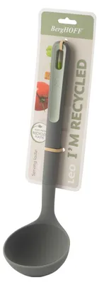Produktbild von Berghoff Schöpfkelle Balance (Servierkelle, aus recyceltem Kunststoff, Suppenkelle, hitzebeständigen Silikonkörper, Soft-Touch-Gummigriff) 3950417, Silikon, Hellgrün