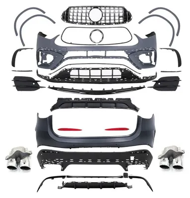 Produktbild von Bodykit für Mercedes GLC-Klasse X254 SUV 2022+ GLC43 Design Stoßstangen Endrohre.
