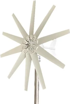 Productafbeelding van Horizontale windgeneratorkit 12000W - 12V tot 220V windturbine - geruisloze windmolen voor thuis