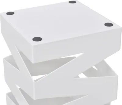 Produktbild von Langlebige Schirmhalter Schirmständer Gehstock Stahl weiß quadratisch 48,5cm - Schirmständer Möbel347769 - Schirmständer