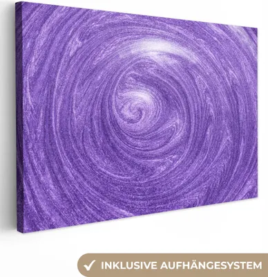 Produktbild von OneMillionCanvasses® - Leinwandbilder - 150x100 cm, Lila - Abstrakt - Design, Wandbilder Kunstdruck Wanddekoration