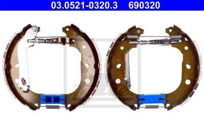 Produktbild von ATE TopKit Bremsensatz Trommelbremse Hinten für OPEL COMBO Kasten/Kombi (X12) 03.0521-0320.3