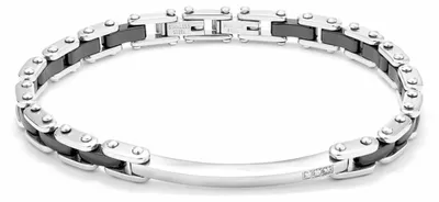 Produktbild von Herrenarmreif Radiant RH000001 Schwarz Silberfarben