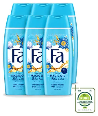 Produktbild von 6 x Fa Magische Olie Duschgel - Blauer Lotus - 250 ml - Großpackung - 6 Stücke
