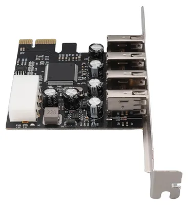Obrázek produktu pro Rozšiřující karta PCI-E na USB s rozbočovačem, 4 porty USB 2.0, podpora připojení za chodu, interní rozbočovač USB pro Windows 10, 8, 7, Linux a OS X