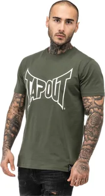 Obrázok produktu pre Herren T-Shirt normale Passform LIFESTYLE BASIC TEE Olive/Ecru XL Tapout