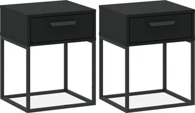 Produktbild von Nachttisch RECTUS 2-er Set, Nachtschrank, Modern, 39x40cm