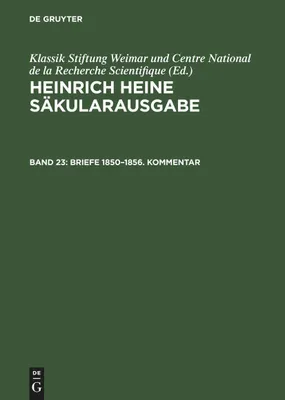 Produktbild von Briefe 1850-1856. Kommentar