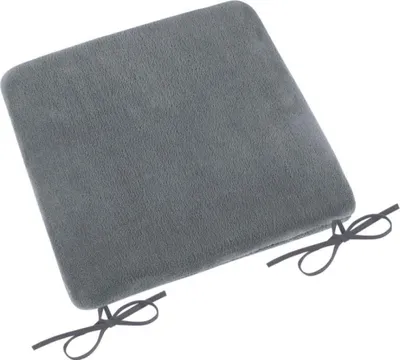 Produktbild von Glattes Sitzkissen Korall micro - 40x40 cm - Grau