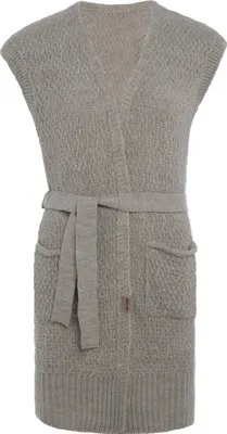 Produktbild von Knit Factory Luna Strickweste - Iced Clay - 36/38