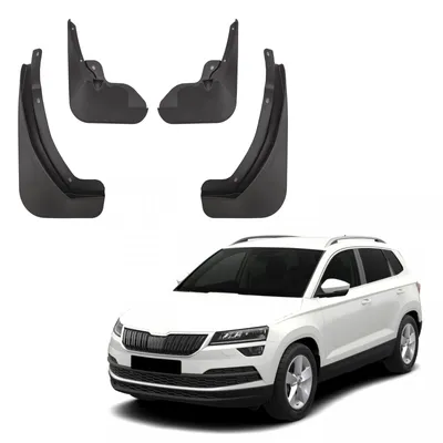 Produktbild von J&J AUTOMOTIVE | Schmutzfänger 4er Set vorne + hinten für Skoda Karoq ab 2017