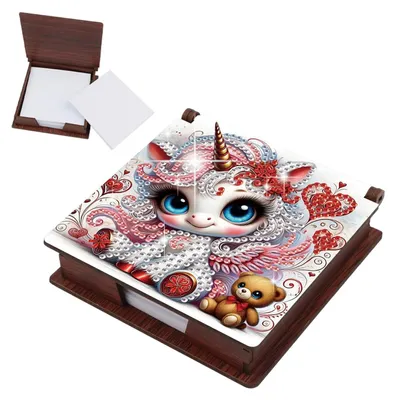 Produktbild von Notizblockbox für Diamantmalerei, 11 x 11 cm