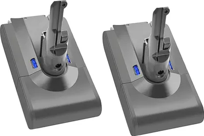 Immagine prodotto di Batteria per V8, capacità 6000mAh, tecnologia sicura agli ioni di litio, 2 pezzi da 6,0Ah