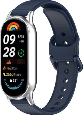 Immagine prodotto di INF Cinturino in silicone per Xiaomi Band 8/9, confortevole e resistente Blu