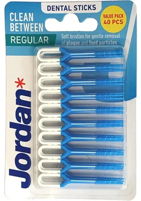 Produktbild von Jordan Tandenstokers – Clean Between Sticks Regular 40 Stück