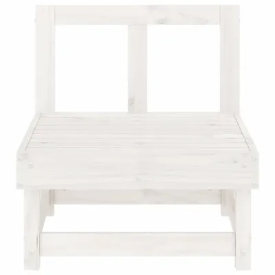 Produktbild von Cloris Designermöbel Garten-Mittelsofa Weiß Massivholz Kiefer - 2026Neu460730 - Gartensofas