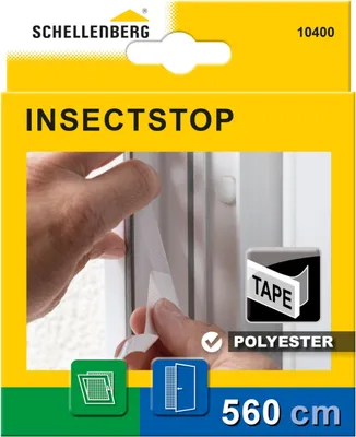 Produktbild von Schellenberg Befestigungsband für Fliegengitter aus Polyester, semi-transparent, Bandlänge 5,6 m, 10400