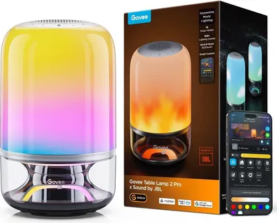 Immagine prodotto di Lampada da tavolo Govee 2 Pro Sound by JBL - Lampada da tavolo intelligente RGBICWW + altoparlante con sincronizzazione musicale H60200F1