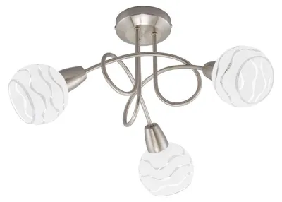 Produktbild von Deckenleuchte Spot dreh- und schwenkbar 3xE14 max. 40W Matt-Nickel-Weiß Briloner