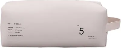 Productafbeelding van PolkaHome® Waterdichte schoenenzakken met rits, set van 2, 32 x 15 x 12 cm, roze & blauw