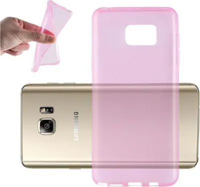 Produktbild von Cadorabo Hülle für Samsung Galaxy NOTE 5 Schutz Hülle in Pink Schutzhülle TPU Silikon Cover Etui Case