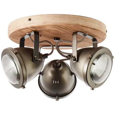 Zdjęcie produktu dla Lampa reflektor spot CARMEN WOOD 72034/84 Brilliant