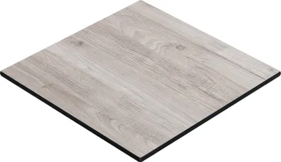 Produktbild von COMPACT | Gastro HPL Tischplatte | B:T 70 x 70 cm | Eiche-Weiß | Quadratisch | Gastro HPL Tischplatte