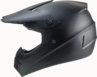 Produktbild von Crosshelm Helm Motorradhelm Motocross Jethelm schwarz matt uni ECE DOT Größe M