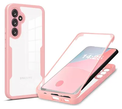 Produktbild von 360 Grad Rundum Schutz Handyhülle für Samsung Galaxy S24 Full Cover Vollschutz Case Farbe: Rose