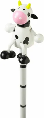 Obrázek produktu pro Orange Tree Toys Dřevěná tužka s motivem zvířete – kráva (1 kus) 5067064323334