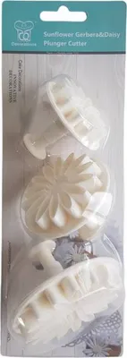Obrázek produktu pro Vykrajovátko s pístem na gerberu sada 3ks - Cakesicq
