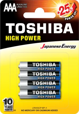 Immagine prodotto di Toshiba LR03GCP BP-4 batteria per uso domestico Batteria monouso Mini Stilo AAA Alcalino