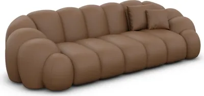 Produktbild von Echtleder 3-Sitzer Couch Liora Braun
